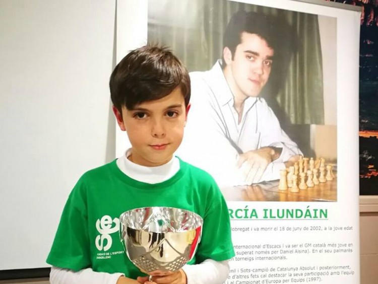 Daniel Salinas  Campió de Catalunya d’Escacs Actius
